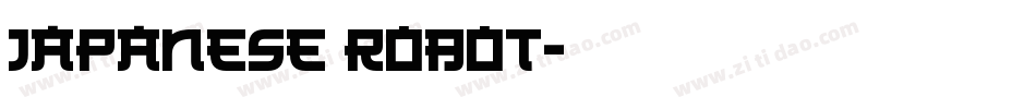 Japanese Robot字体转换